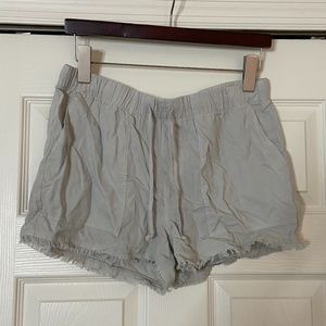 *WORN ONCE* Cloth and Stone Linen Gray Shorts